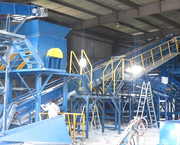 Conveyor for environmental protection equipment